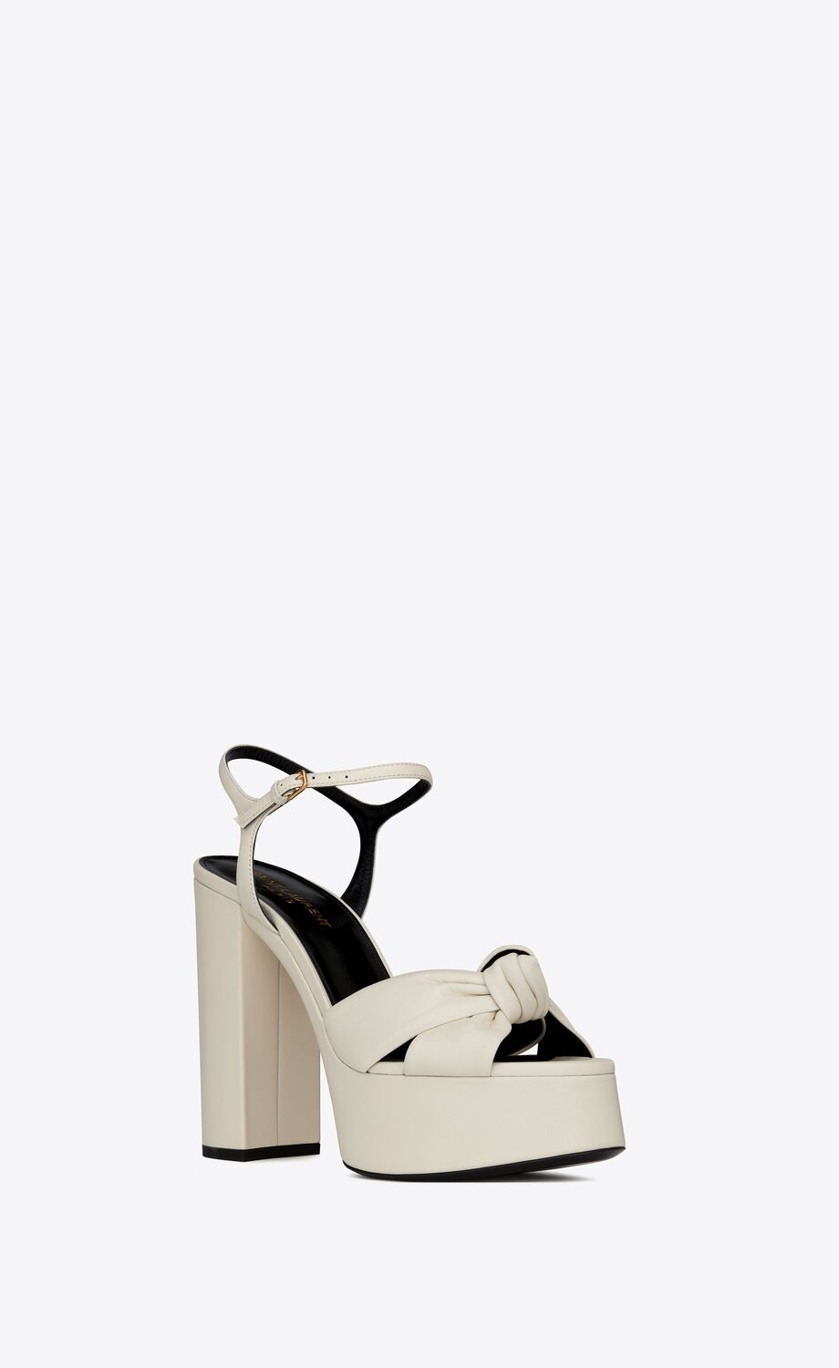 BIANCA PLATFORM SANDALS IN SMOOTH LEATHER